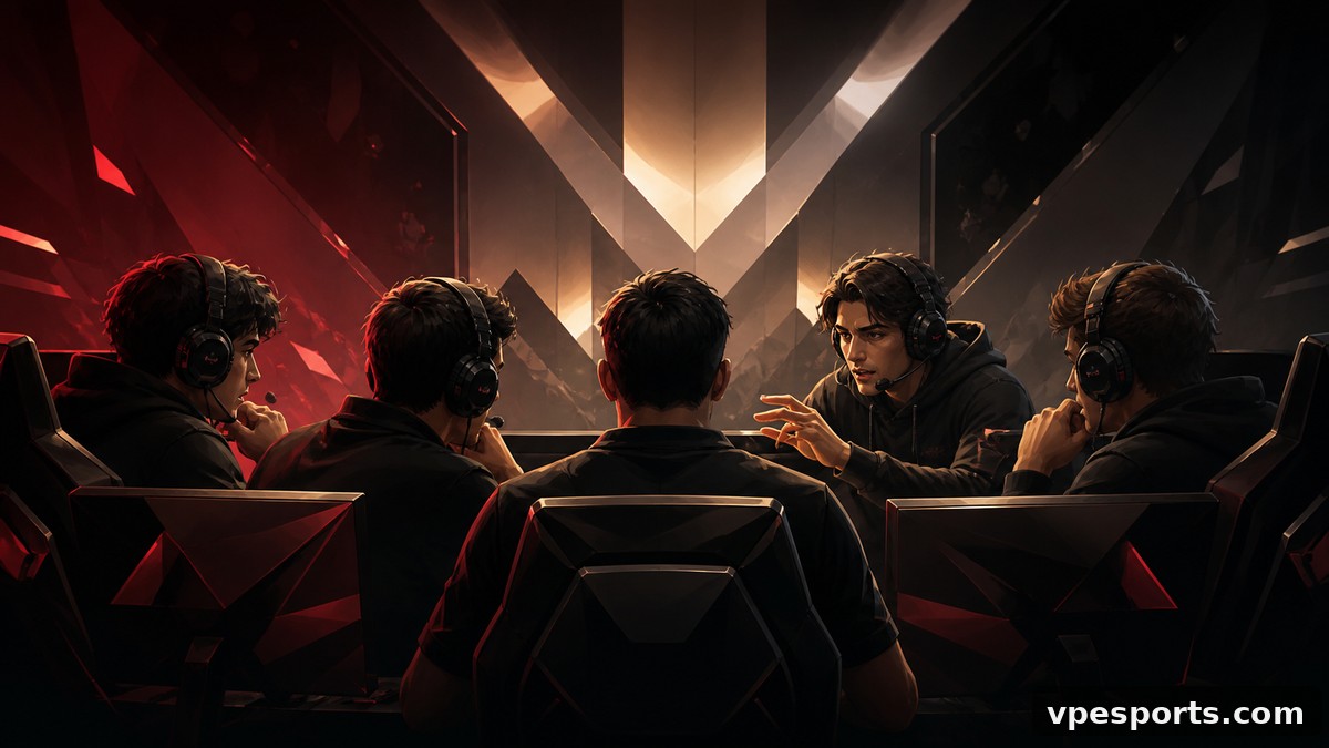 Illustration éditoriale de MIBR reconstruisant sa confiance sous pression