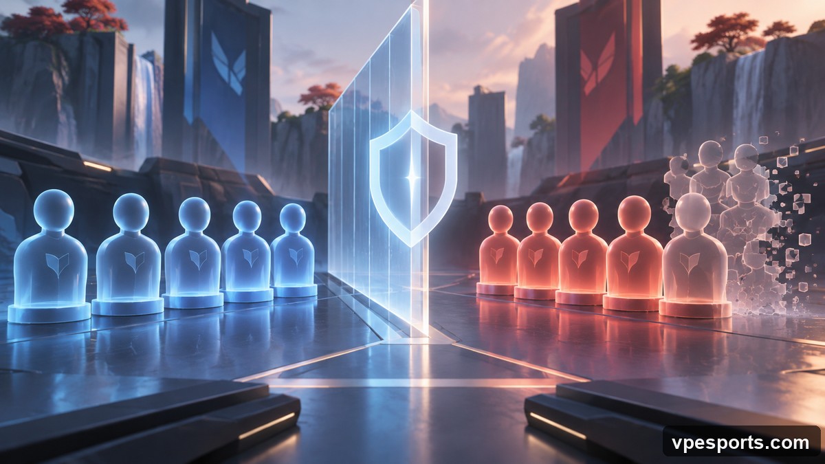 Illustration conceptuelle de l'intégrité du matchmaking compétitif