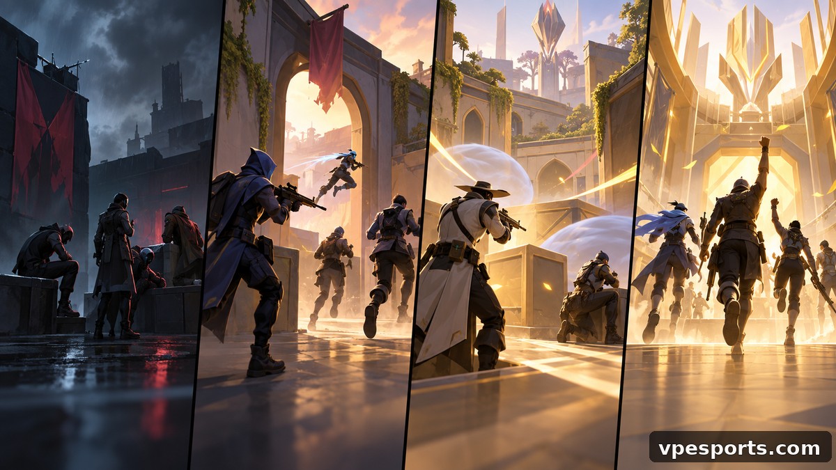 Conceptuele vier-map-sequentie van de North America-finale