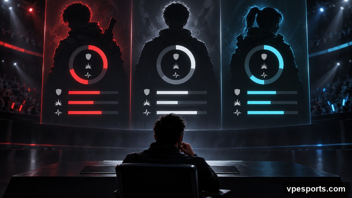 An analyst compares different group-stage performance profiles