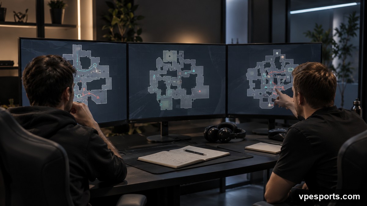 A tactical map board illustrates preparation for a VALORANT best-of-three