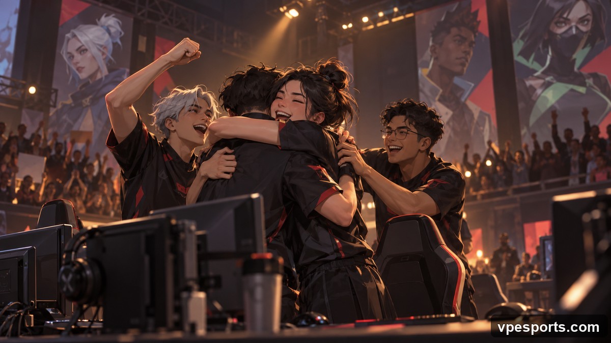 A Turkish VALORANT esports team competes under arena lights