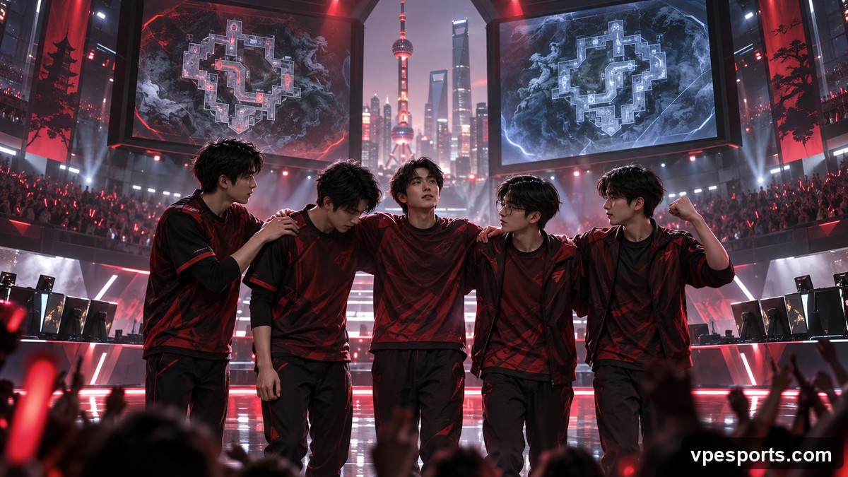 Nongshim RedForce, 상하이에서 두 번의 접전 맵 승리를 축하하다