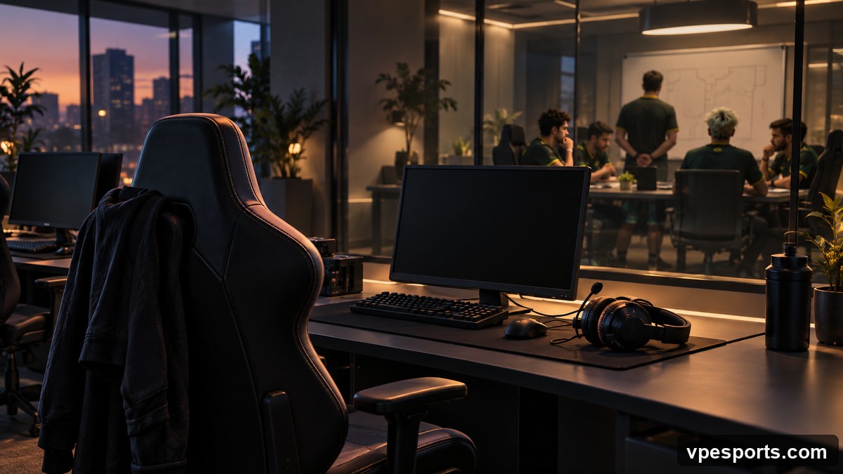 Una estación de gaming vacía marca el inicio de la planificación del roster de offseason