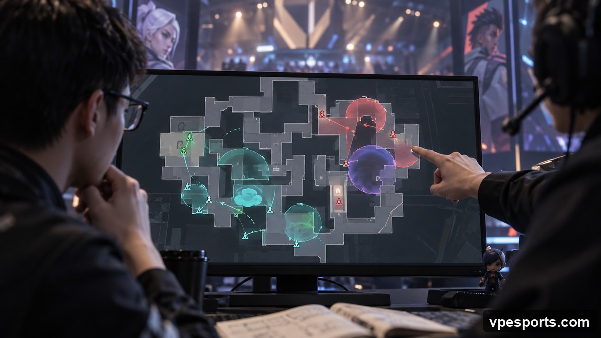 Analysts study tactical routes before the Vitality and Nongshim best-of-three
